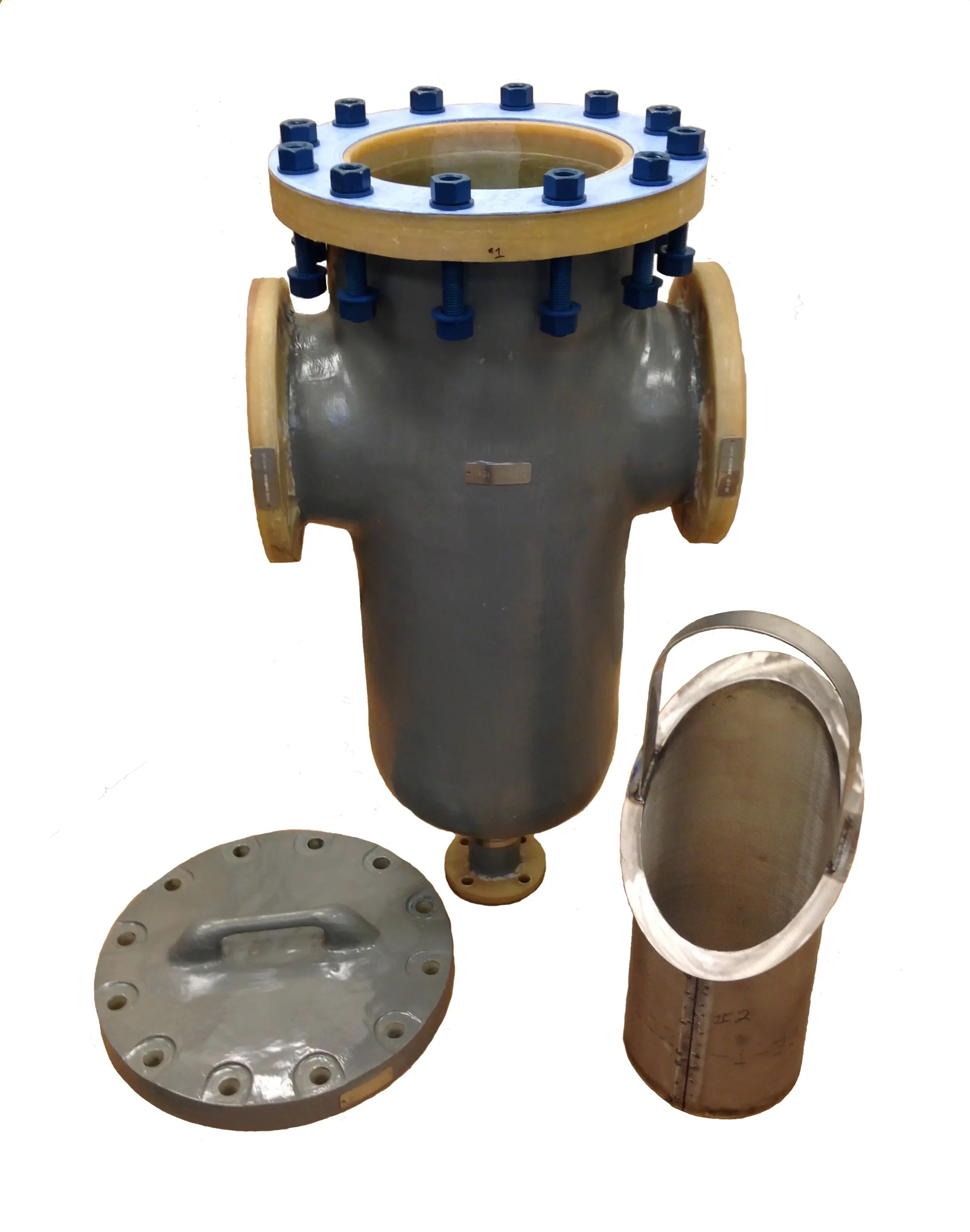 Composite Strainer with PTFE Coated Bolts