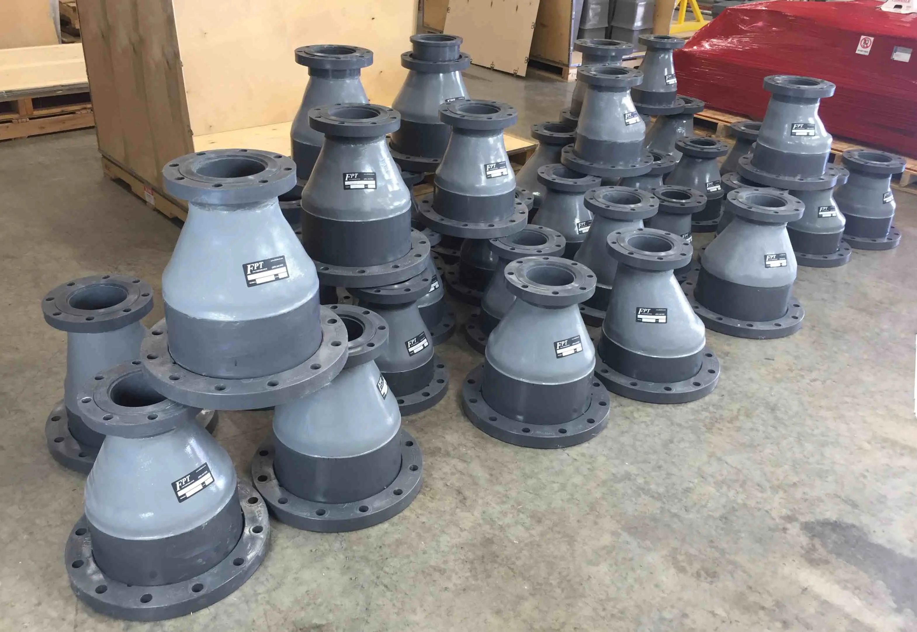 Flanged FRP Eccentric Reducers