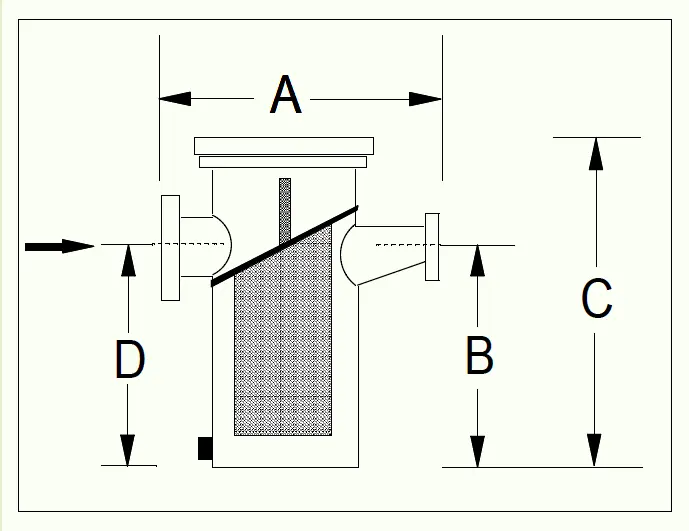 Diagram of Aquatic Basket Strainer
