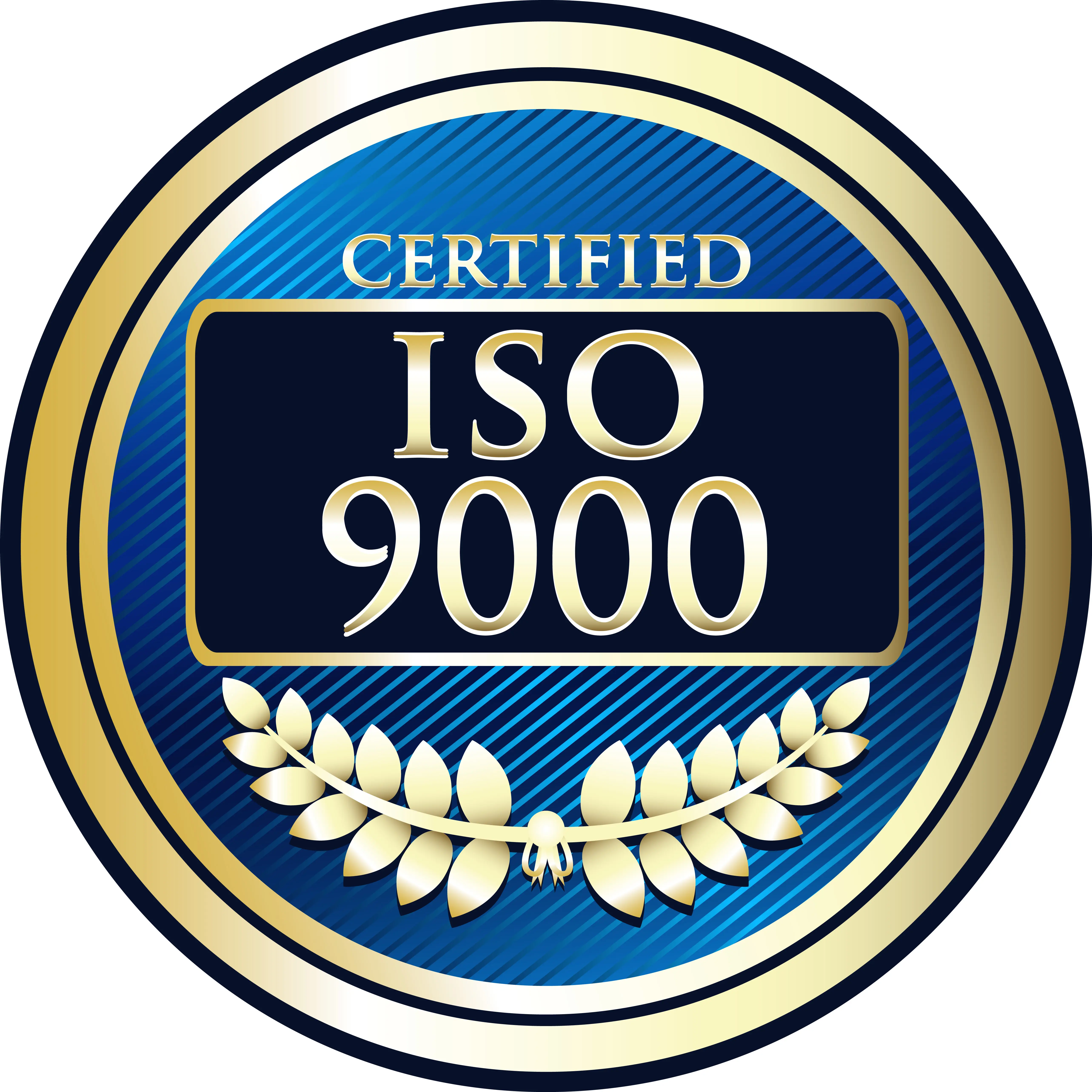 ISO 9000 Certification Badge