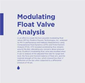 Modulating Float Valve Analysis